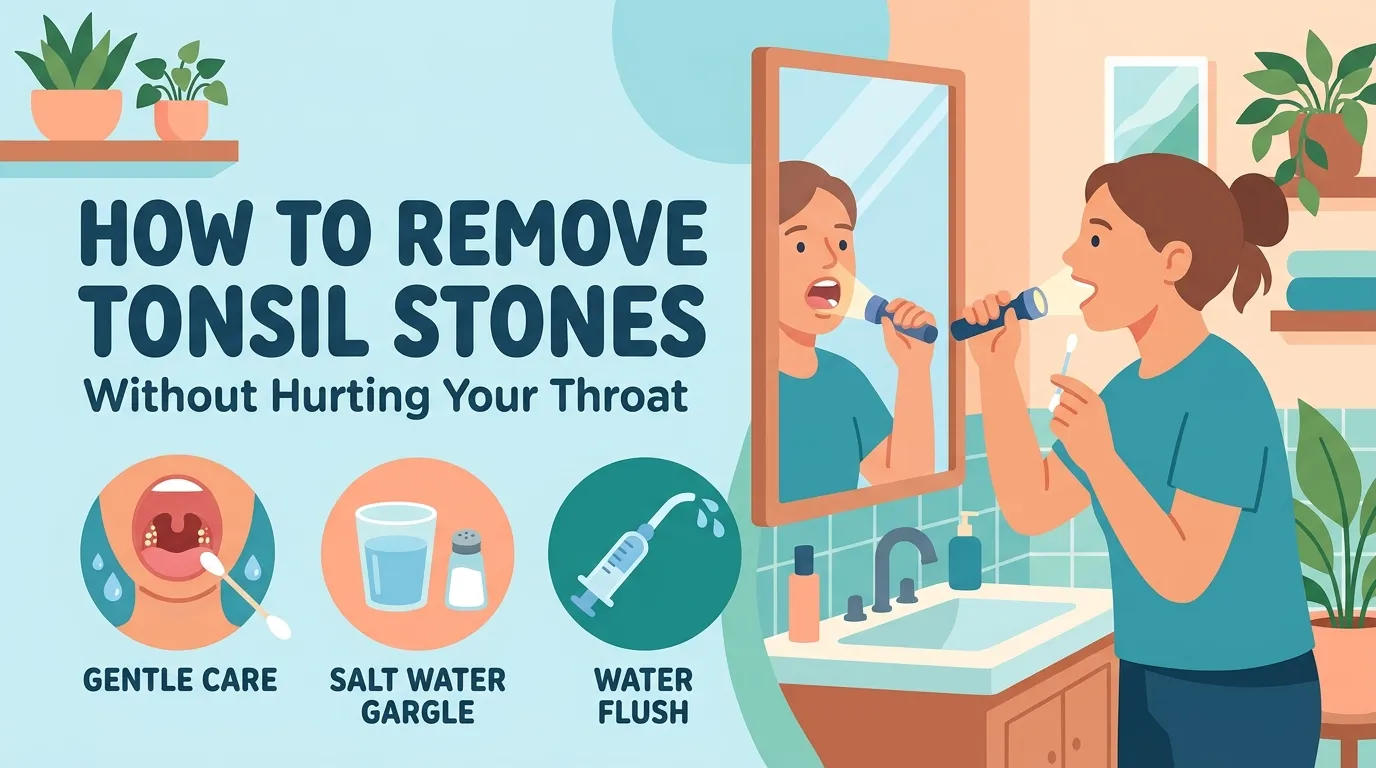 how to remove tonsil stones